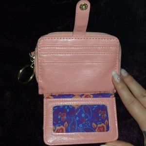 Super cute pink wallet with paisley detail